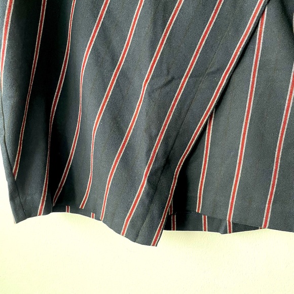 DYNAMITE 70’S INSPIRED ASYMMETRICAL STRIPPED SKIRT WITH BUCKLE - Picture 4 of 6